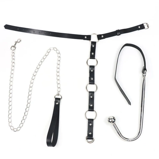 Anal Hooks with Collar 5853 Leash Hook and Kinky Anal EverydayUse 1005